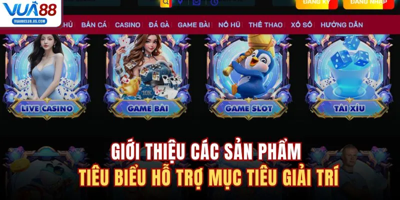 Giới thiệu các sản phẩm tiêu biểu hỗ trợ mục tiêu giải trí 