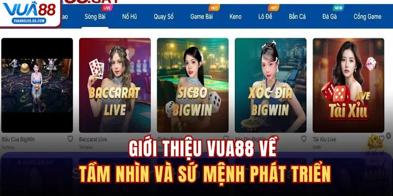 Giới thiệu VUA88 về tầm nhìn và sứ mệnh phát triển 