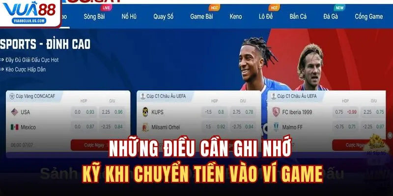 Những điều cần ghi nhớ kỹ khi chuyển tiền vào ví game