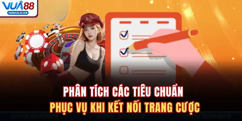 Phân tích các tiêu chuẩn phục vụ khi kết nối trang cược